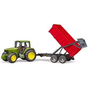 BRUDER 02057 - Trattore John Deere con rimorchio