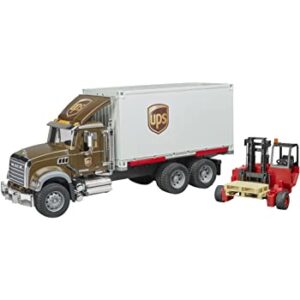 BRUDER 02828 - Camion Mack Granite UPS con carrello elevatore