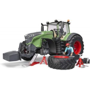 BRUDER 04041 - Trattore Fendt con meccanico e attrezzatura