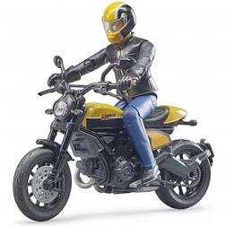 BRUDER 63053 - Moto Ducati Scrambler con personaggio