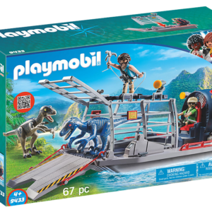 PLAYMOBILE DINOS 9433 - Barca con la gabbia per dinosauri