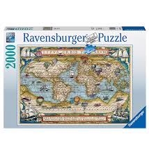 RAVESBURGER 168255 - Puzzle 2000 PZ Intorno al mondo