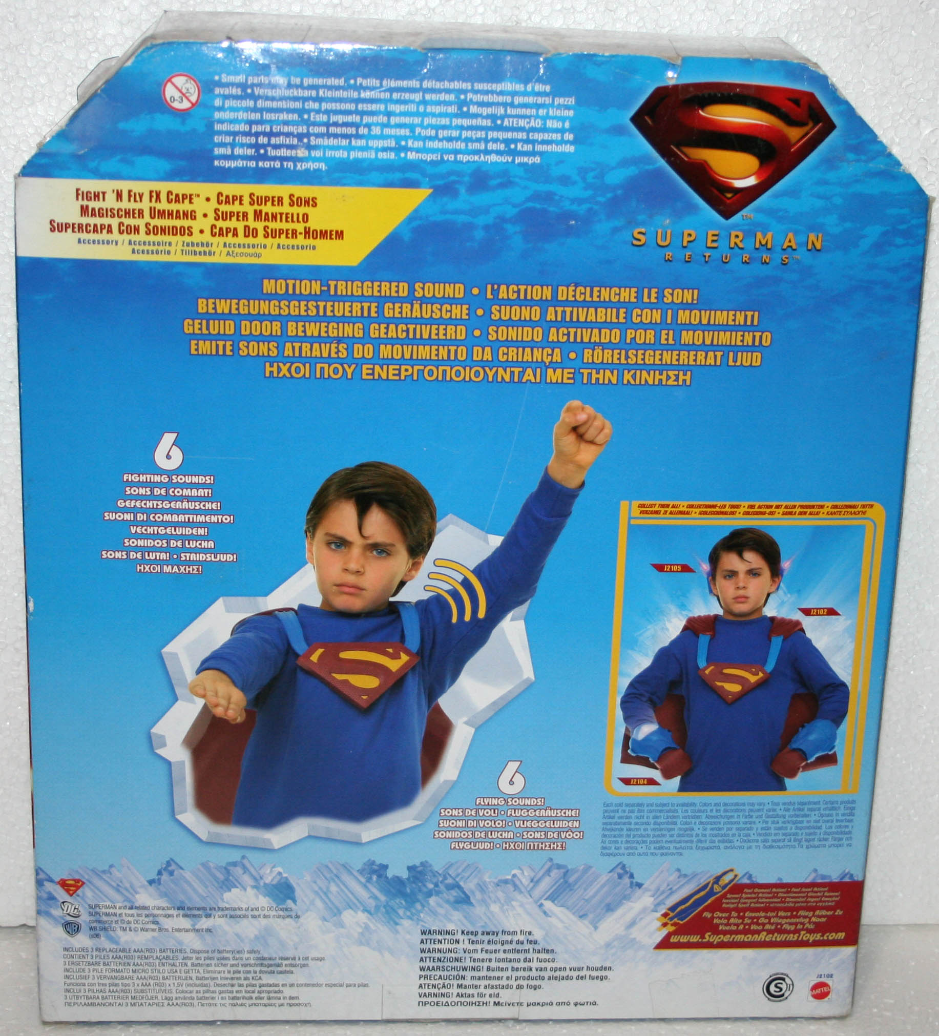 MATTEL - Superman Returns - Mantello con suoni - Ferrari Giocattoli