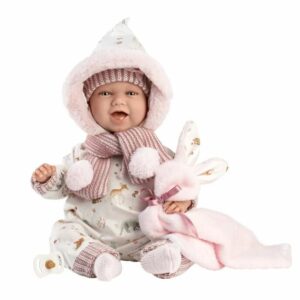 LLORENS 74030 - Bambola Mimi con dou dou coniglietto 42 cm