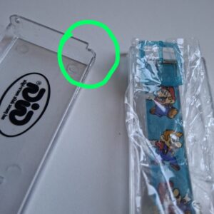 SEIKO GIG 1993_Orologio da polso Super Mario Bros BLU_custodia angolo rotto